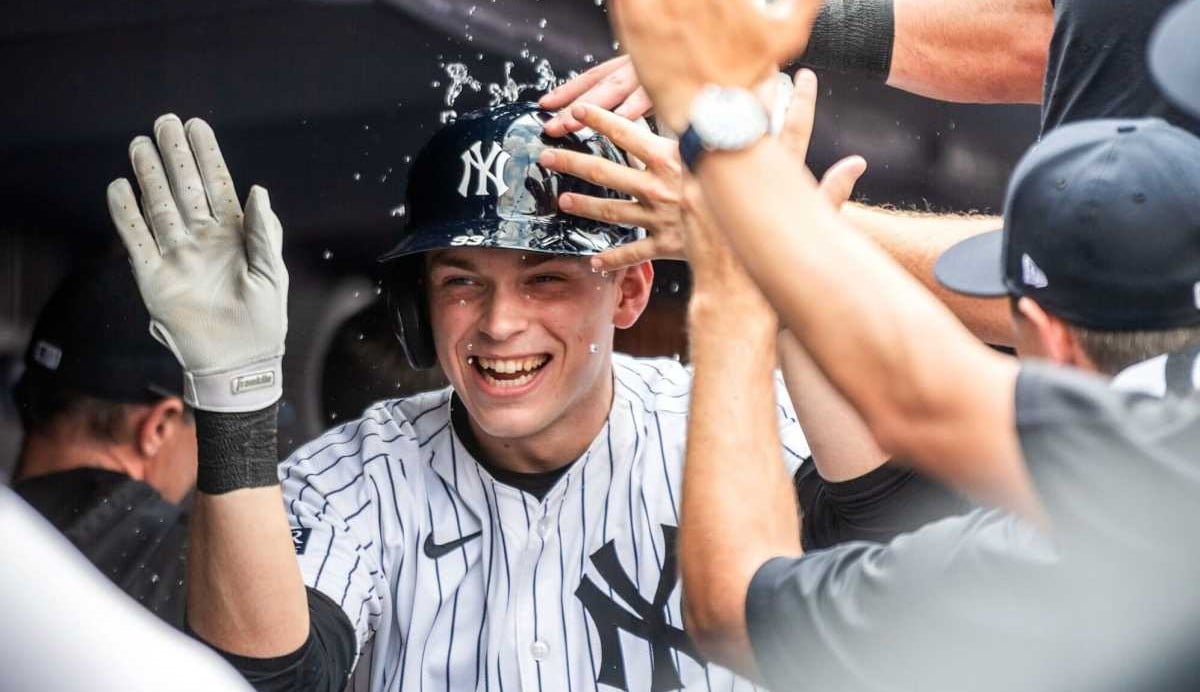 Yankees' Ben Rice during a game against the Red Sox on June 6, 2024.