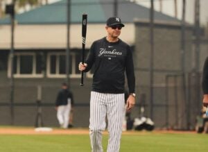 Yankees manager Aaron Boone is at Tampa during the 2024 spring training camp.