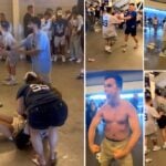 Pandemónium tras el partido: Violento enfrentamiento entre aficionados tras el partido Yankees-Mets