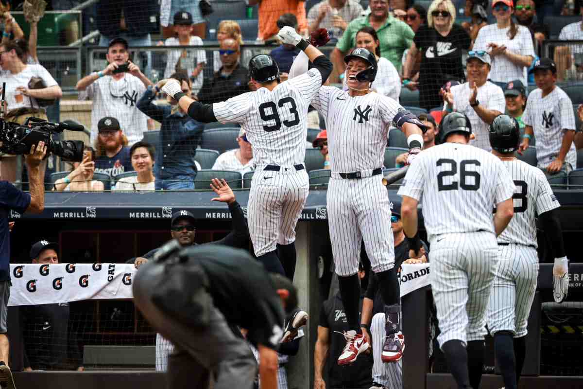 Aaron Judge, de los Yankees, durante un partido contra los Medias Rojas el 6 de junio de 2024.