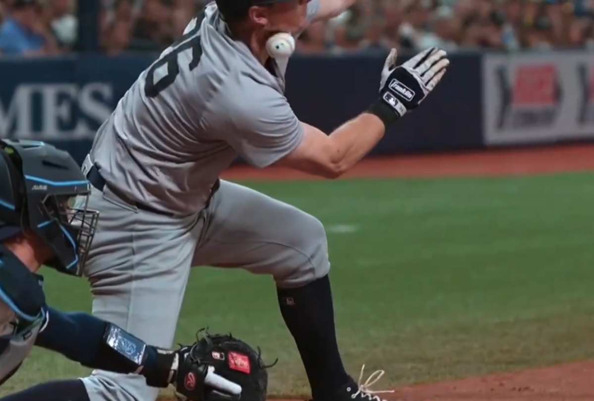Yankees' DJ LeMahieu was benched tonight as a precautionary measure. According to NJ.com, the reason was that he was hit by a pitch on his left pinky in his first plate appearance and later bounced a foul ball off his neck during his third at-bat in the late innings.