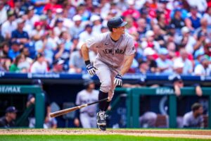 New York Yankees' player during the yankees 6-5 win over phillies on july 31, 2024