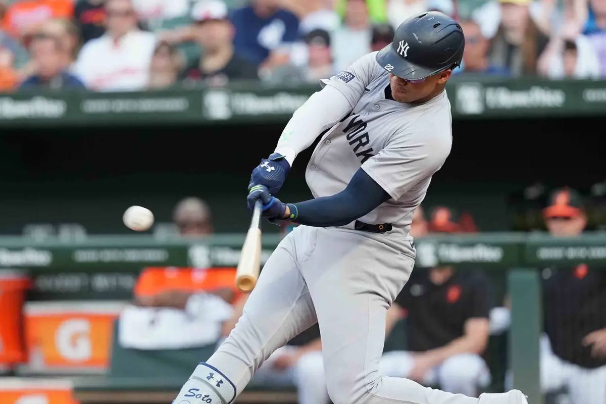 Juan Soto jonroneó para los Yankees el sábado.