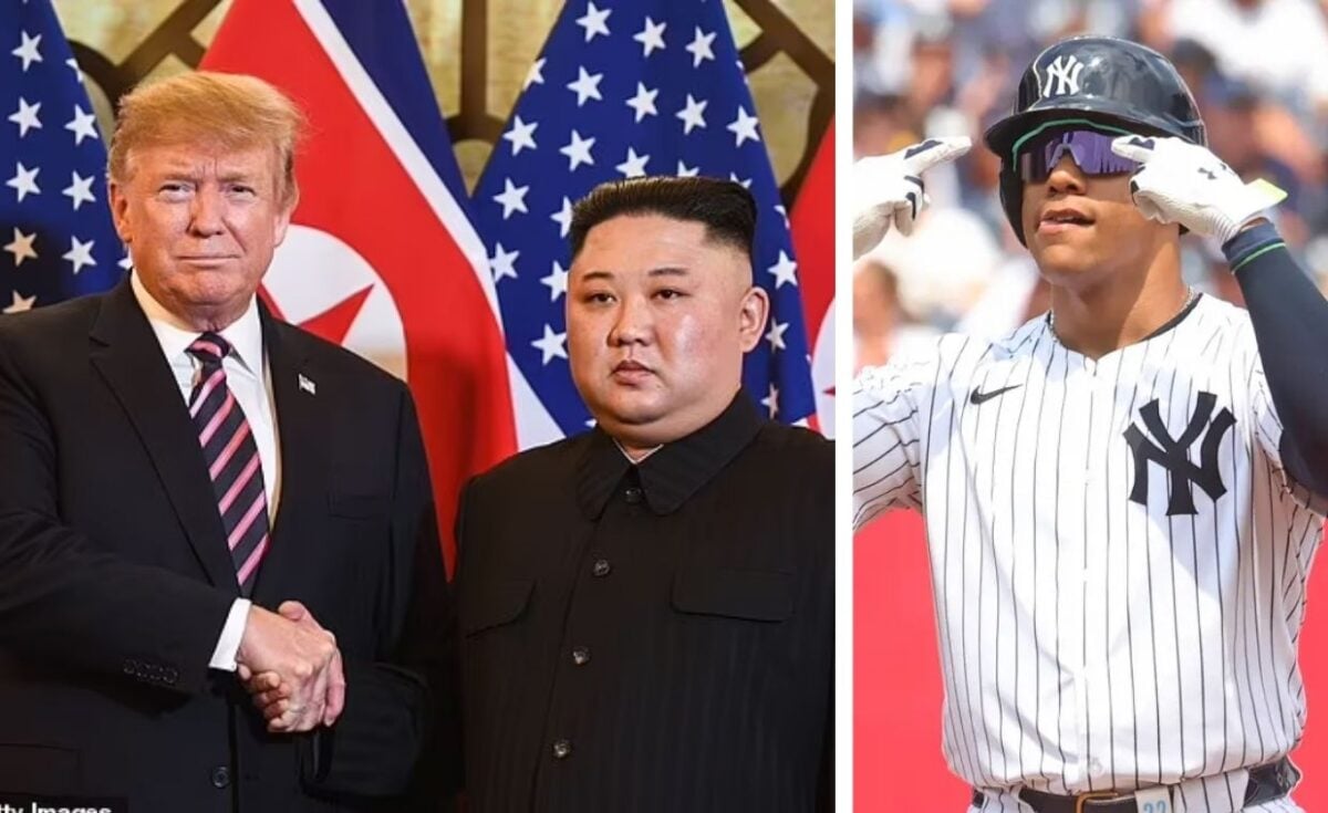Donald Trump and Kim Jong-un developed a close relationship while the former was president and Yankees' player Juan Soto