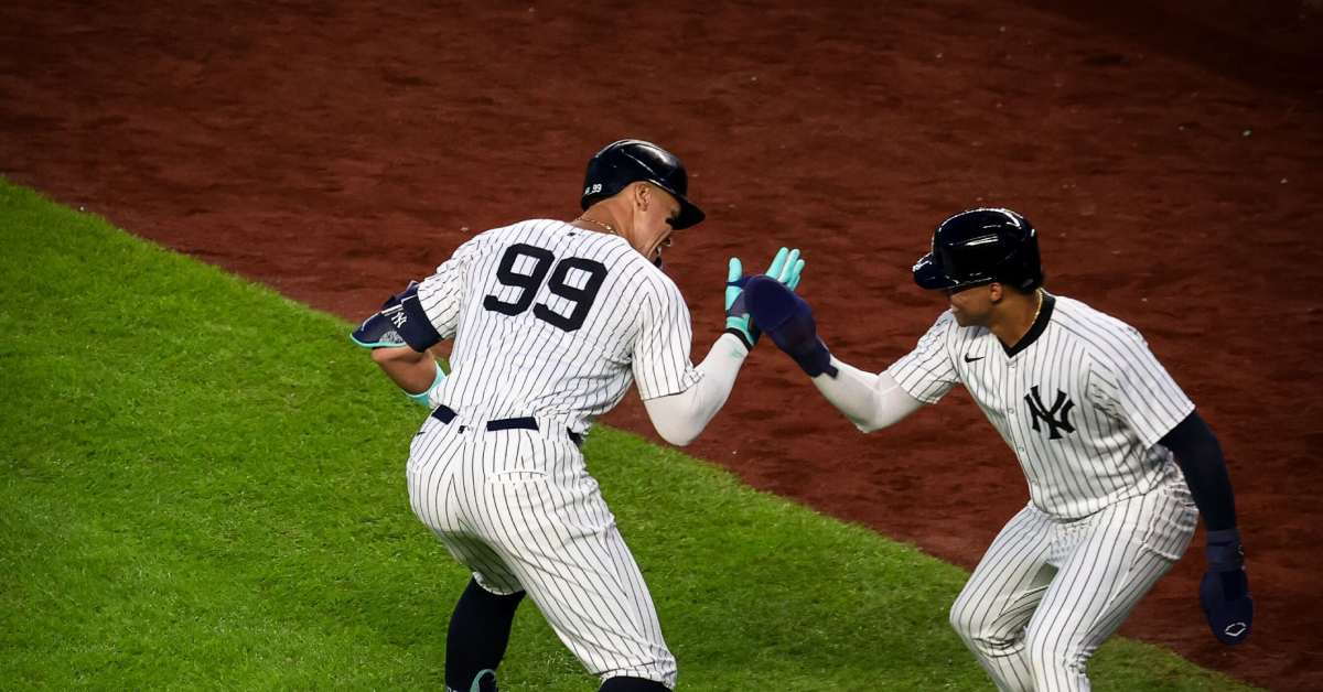 Juan Soto y Aaron Judge ofrecieron una actuación estelar para los Yankees contra los Guardianes de Cleveland el 22 de agosto de 2024.