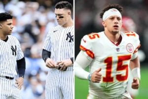 For the first time since September 2020, the Yankees hit back-to-back-to-back homers, stunning the Rockies and catching the eye of Chiefs QB Patrick Mahomes.