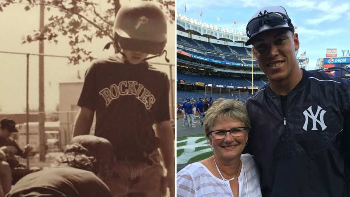 Aaron Judge y su madre, Patty Judge