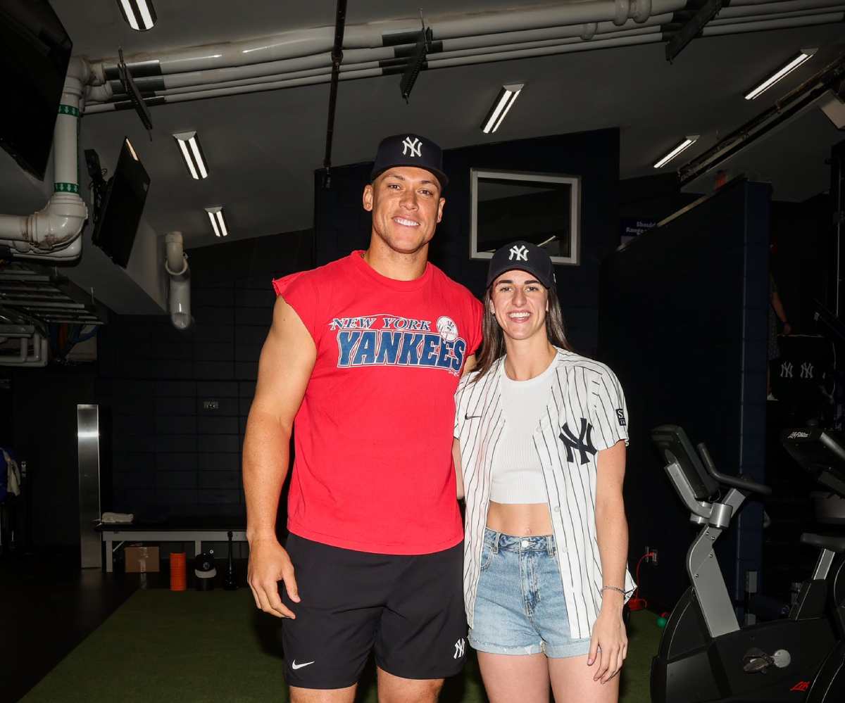 On August 10, 2024 Caitlin Clark had a memorable meeting with Aaron Judge at Yankee Stadium.