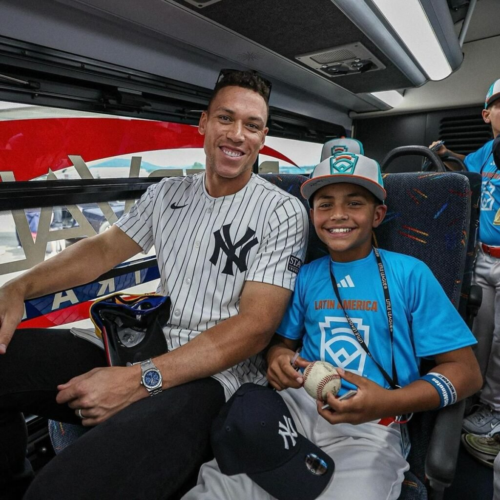 On August 18, 2024, Yankees captain Aaron Judge spent time with kids in the bus ride to the Little League World Series venue.