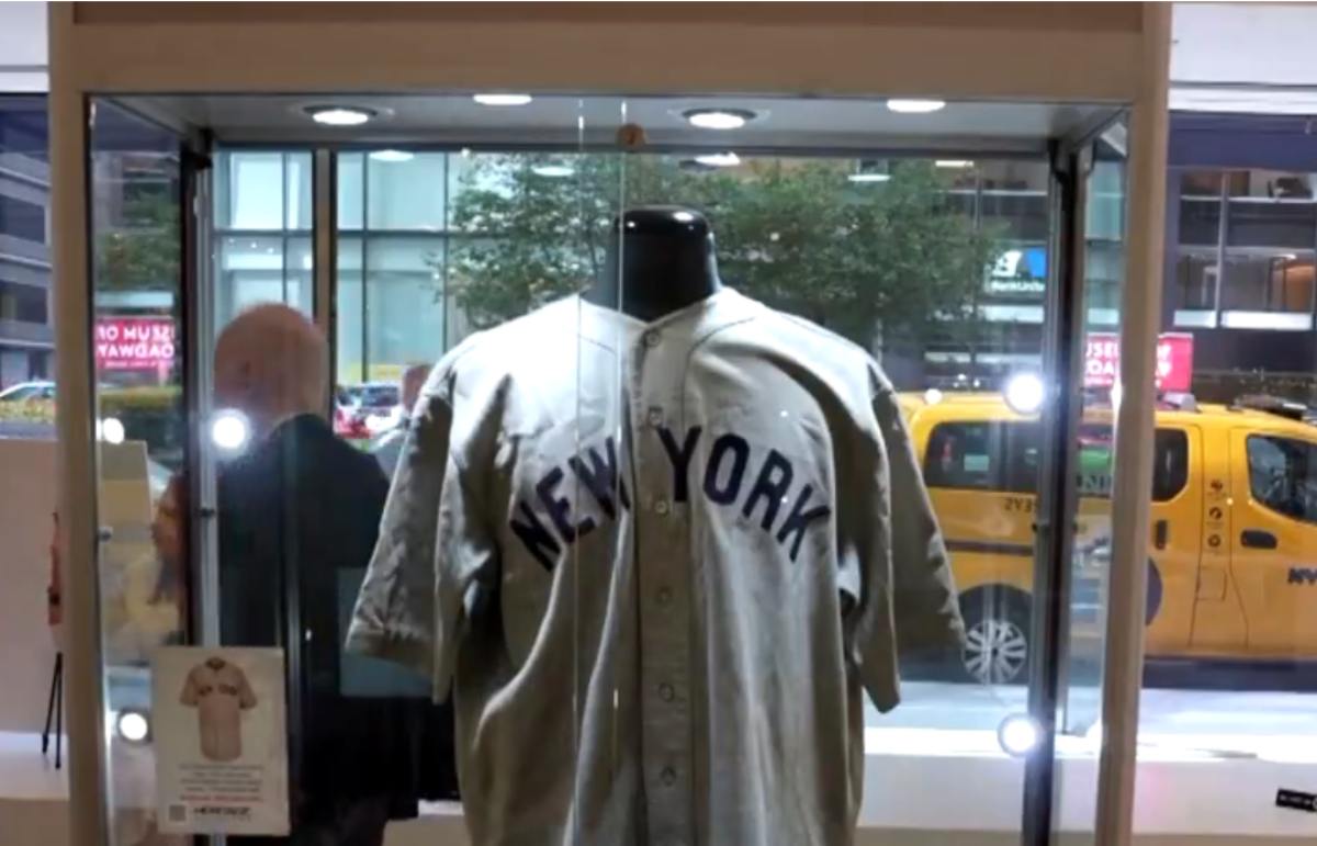 Babe Ruth’s historic “called shot” jersey goes to auction on august 23