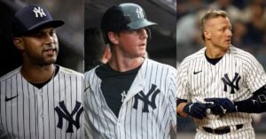 DJ LeMahieu's recent slump reaches level of former Yankees castoffs in Josh Donaldson, Aaron Hicks as DFA chants grow.