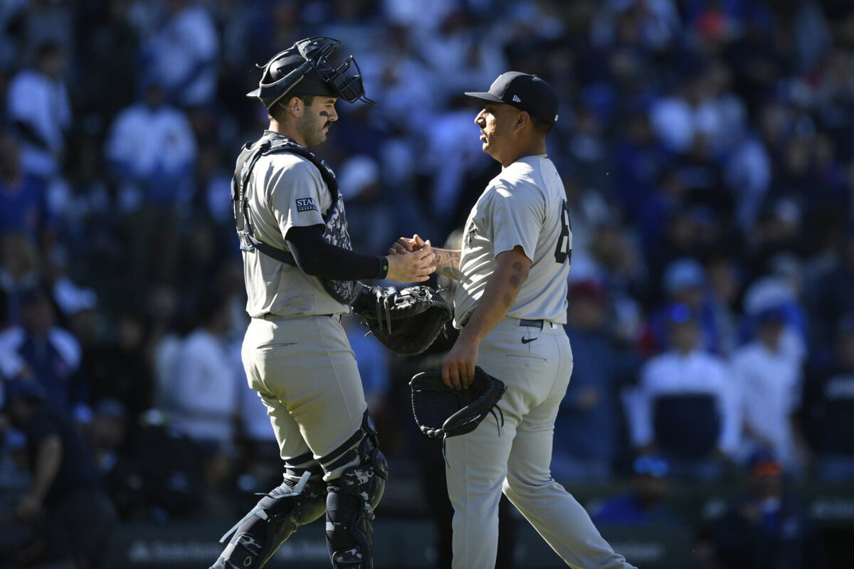 En su primera salida como relevista desde 2011, el zurdo de los Yankees Néstor Cortés lanzó las últimas 4 1/3 entradas y no permitió ni un hit ni una carrera en una victoria por 2-0 sobre los Cubs en Wrigley Field.