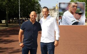 Yankees manager Aaron Boone and Red Sox manager Alex Cora take in the sights ahead of the 2019 London Series between both teams