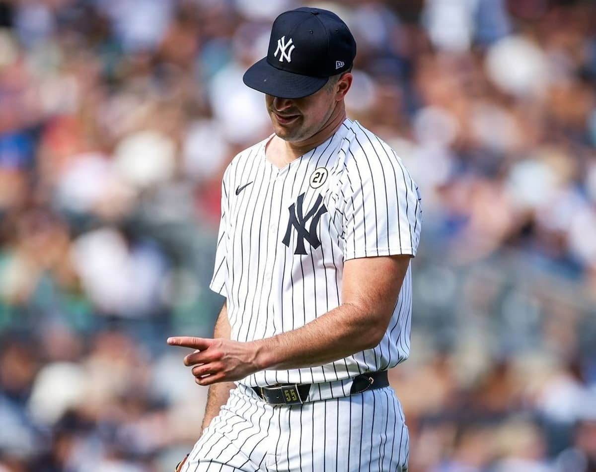 Carlos Rodon, de los Yankees, lanza contra los Medias Rojas de Boston, el domingo 15 de septiembre de 2024, en Nueva York.