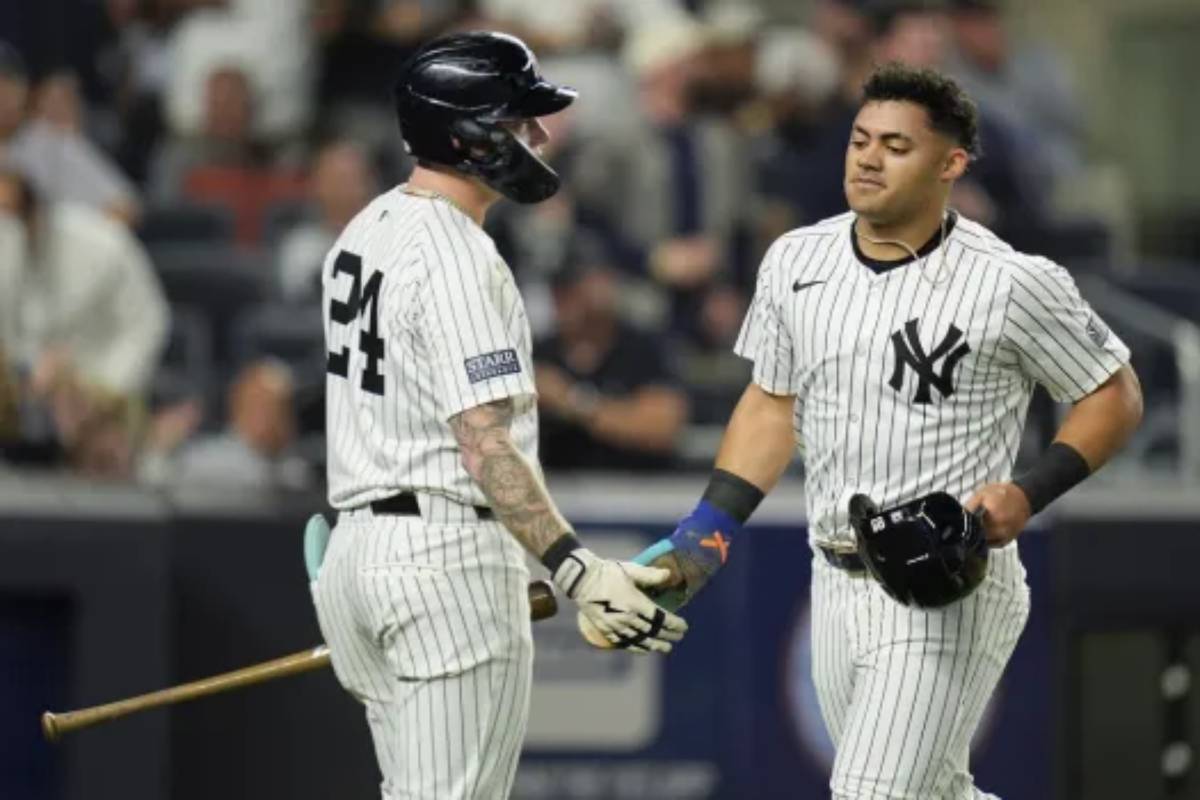 Jasson Domínguez no estará en la alineación de los Yankees para el partido del viernes contra los Medias Rojas de Boston, el 13 de septiembre de 2024