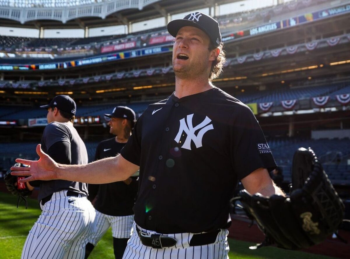 Yankees ace Gerrit Cole is at Yankee Stadium during the 2024 season.