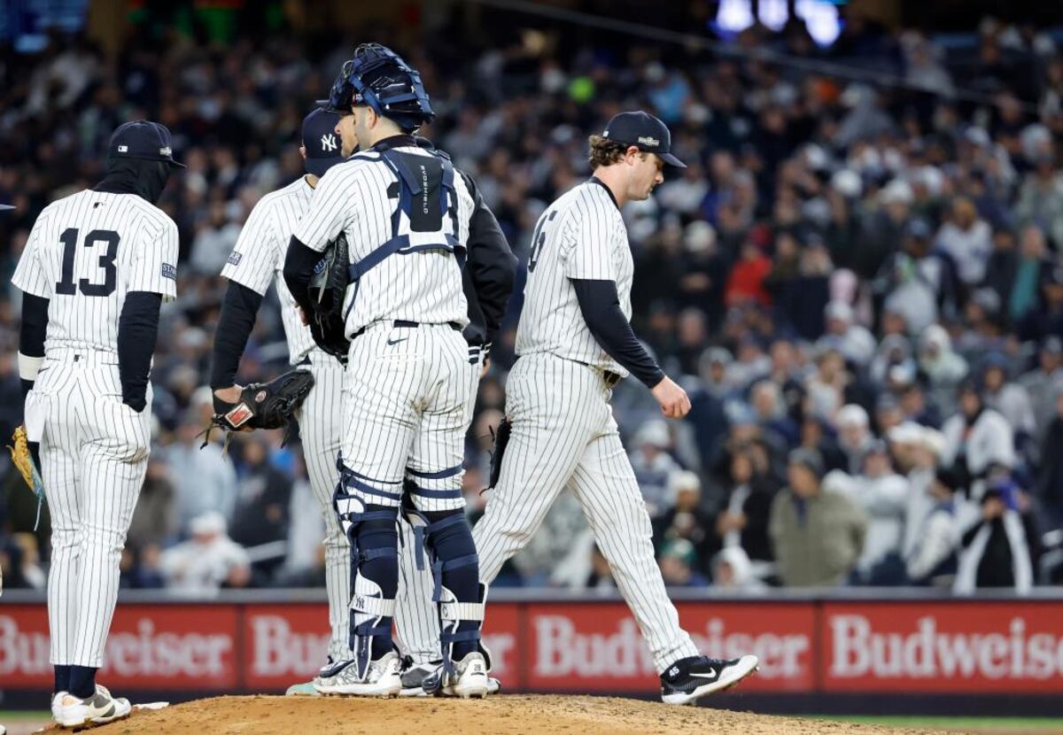 Gerrit Cole gets pulled from game in the fifth inning.