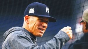 Joe Girardi during his time as Yankees manager in 2017.