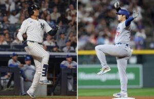 Yankees slugger Juan Soto and Dodgers slugger Ohtani in 2024.