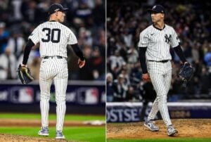 Luke Weaver's five-out save helped the Yankees beat the Guardians in Game 1 of the baseball AL Championship Series Monday, Oct. 14, 2024, in New York.