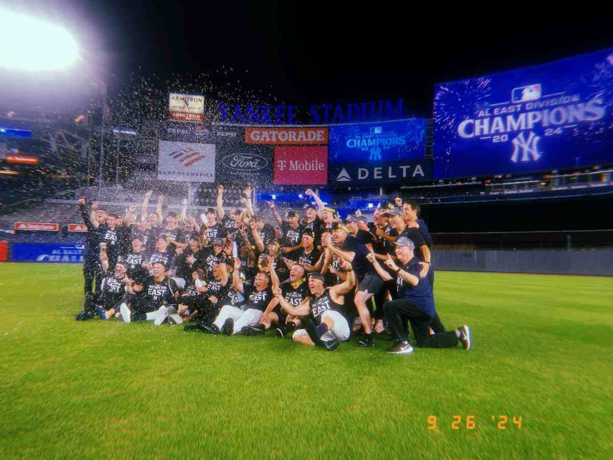 The Yankees are celebrating the qualification to the 2024 postseason