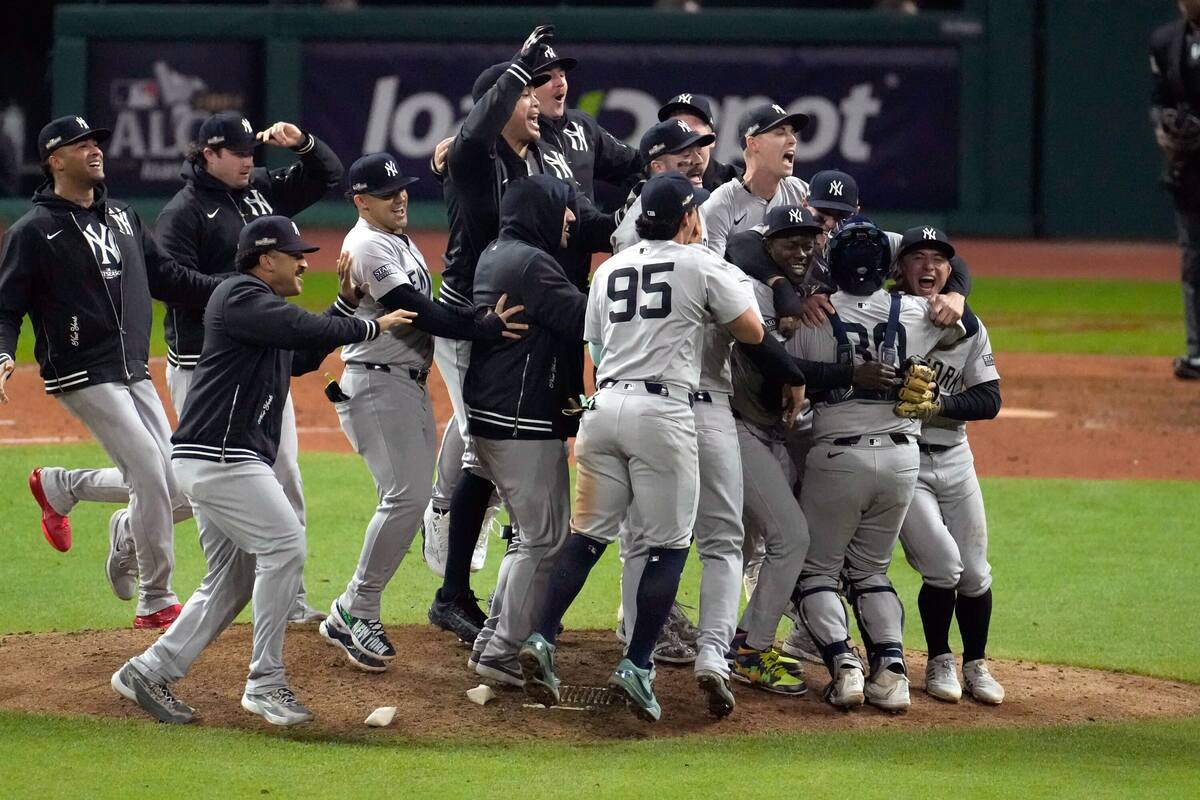 The New York Yankees win ALCS Pennant after a gap of 15 years by beating the Cleveland Guardians 5-2 at Progressive Field on October 19, 2024.