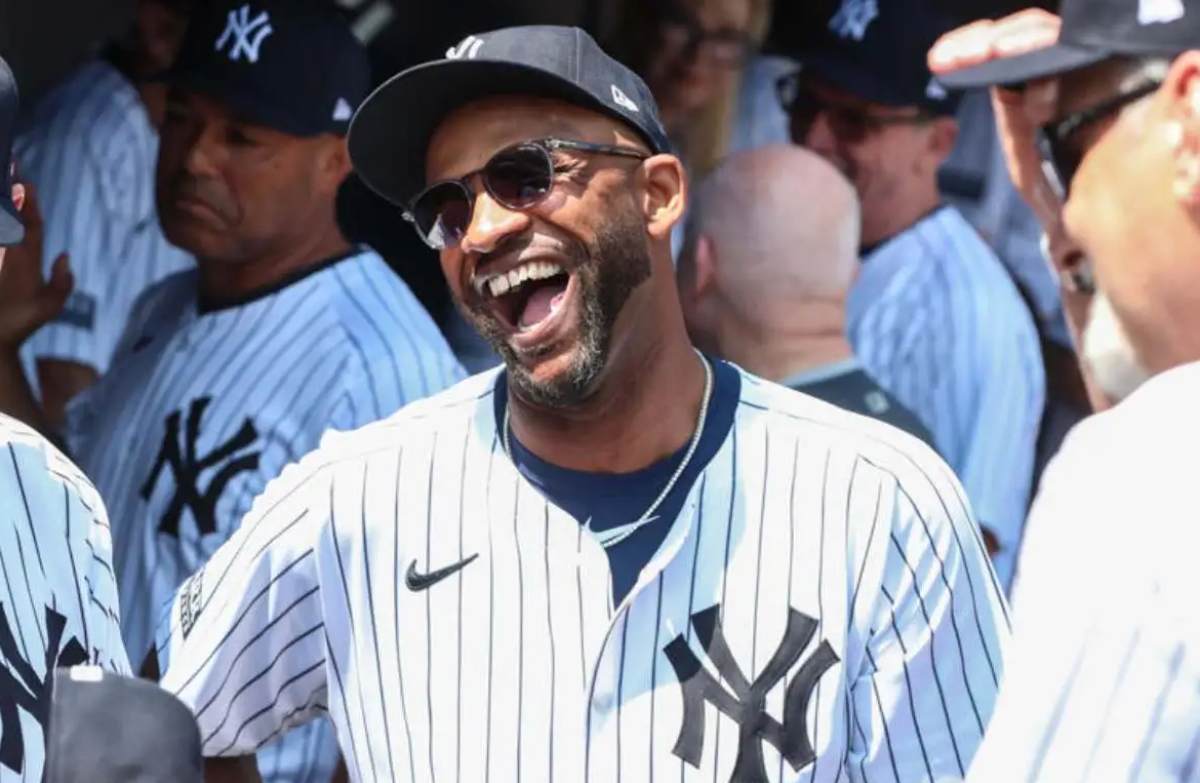 Aug 24, 2024; Bronx, New York, USA; Former New York Yankees pitcher CC Sabathia during the Old TimersÕ Day Ceremony at Yankee Stadium.