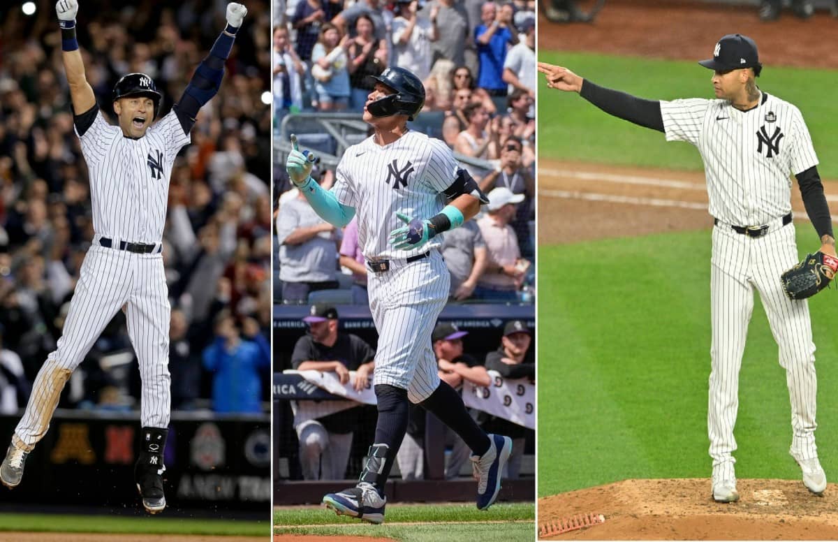 Yankees' Derek Jeter (1996), Aaron Judge (2017), and Luis Gil (2024) were crowned as the MLB's Rookie of the Year.