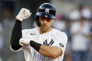 Joey Gallo as a Yankees player in 2022.