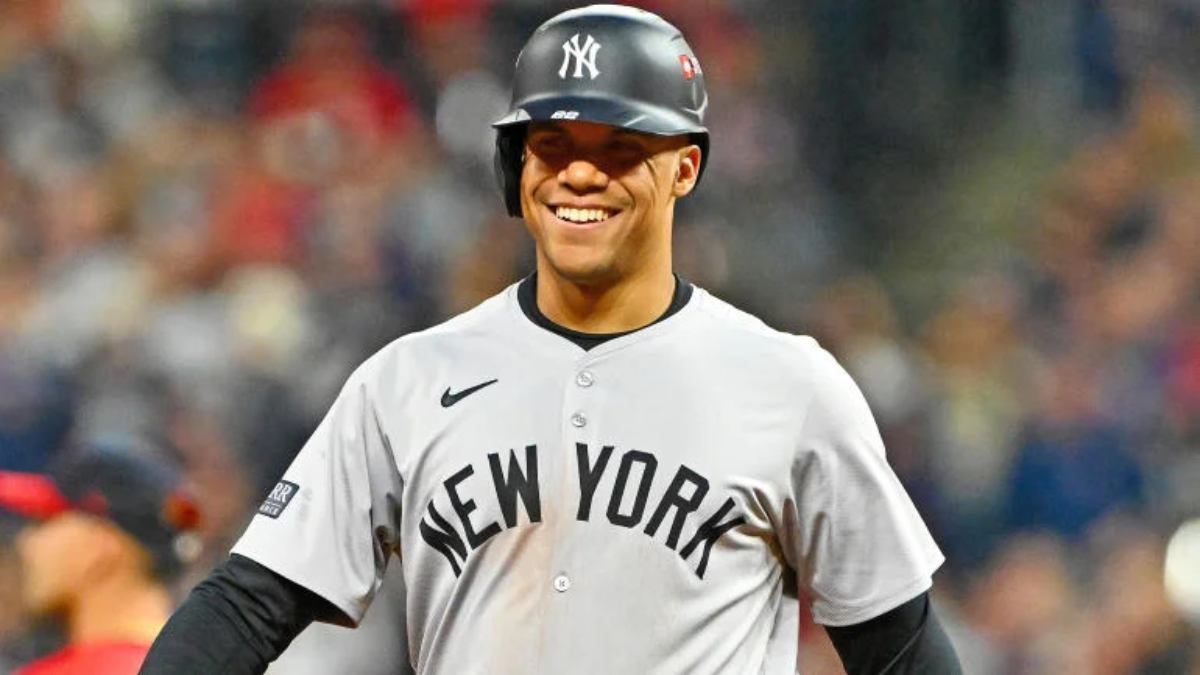 Juan Soto of the New York Yankees at bat against the Tampa Bay Rays on July 19, 2024, during a game at Yankee Stadium.