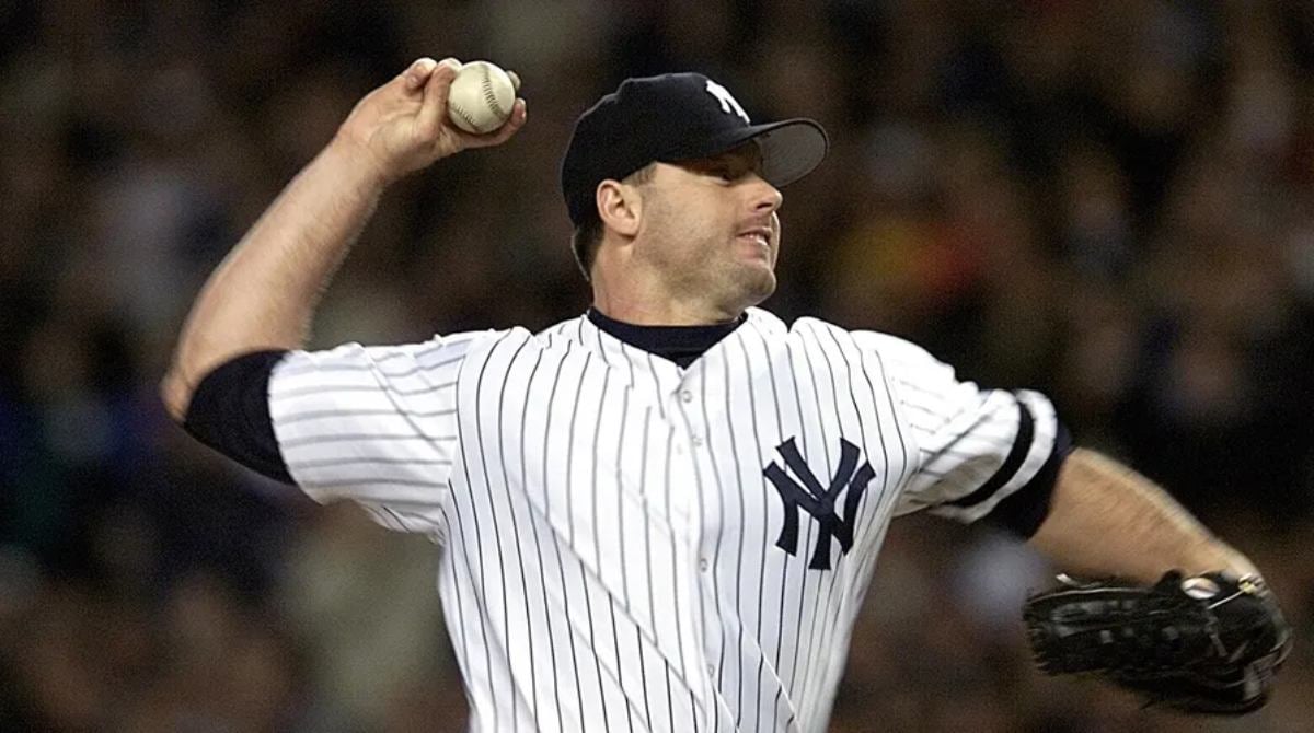 Former pitcher Roger Clemens in 2000, as a Yankees player.