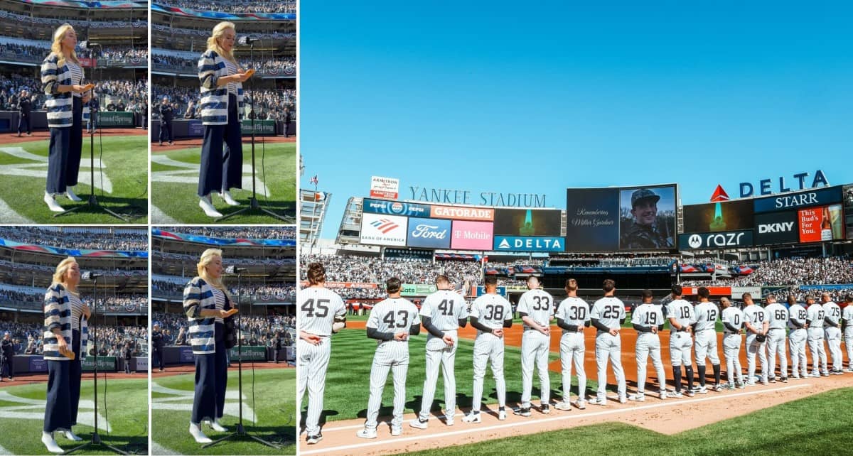 Broadway star Betsy Wolfe creates controversy at Yankees’ Opening Day