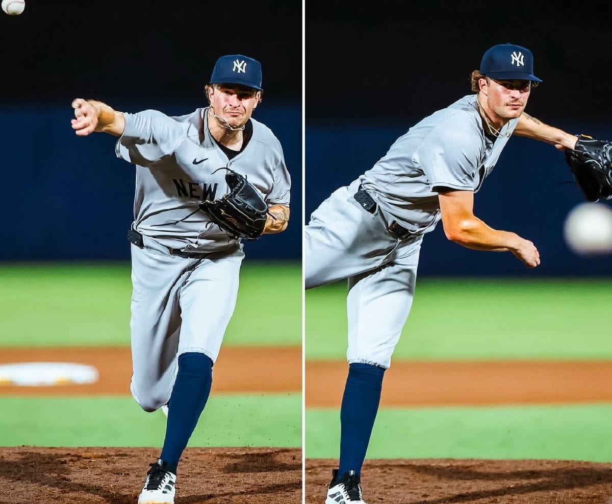 Yankees' Cam Schlittler pitches during the 5-3 win over the White Sox in Chicago on Aug 30, 2025.