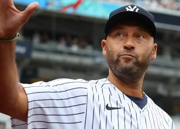 Derek Jeter returned to Yankee Stadium for Old-Timers’ Day in September.