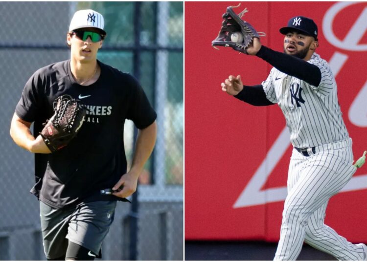 Yankees GM Cashman confirmed that both Jasson Dominguez and Spencer Jones would be heading to the Triple-A after the Spring Training camp in Tampa, Fl. Feb. 13, 2026.