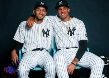 The Yankees open their Spring Training games with Elmer Rodriguez in Sarasota against the Orioles Feb. 20, 2026, and Carlos Lagrange at George M. Steinbrenner Field against the Tigers Feb. 21, 2026,.