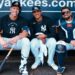 Carlos Lagrange is with Aaron Judge and J.C. Escarra after throwing 102.6 mph pitch during the Yankees spring training. Feb. 16, 2026 .