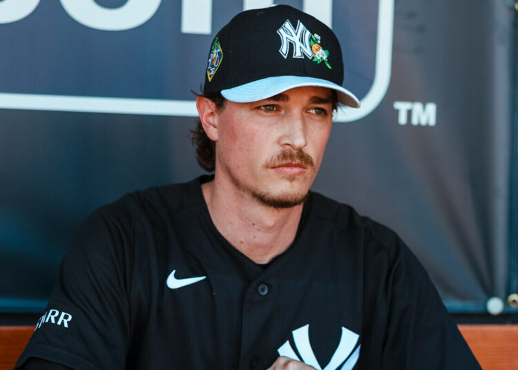 New York Yankees ace Max Fried is spaeking to reporters after his spring bullpen session in Tampa, Fl. Feb. 14, 2026.