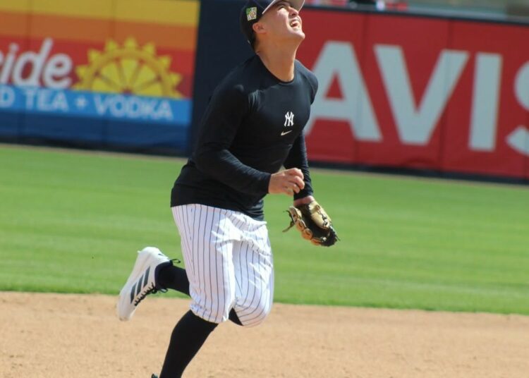 Anthony Volpe is at Yankees 2026 Spring Training camp.
