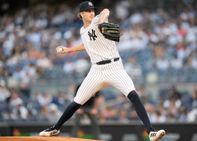 Cam Schlittler maxed out at just under 100-mph while generating 15 swings and misses against the Twins Wednesday night.