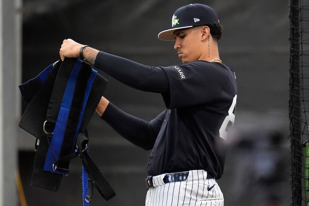 Yankees pitching prospect Carlos Lagrange's fastball has touched 102 mph.