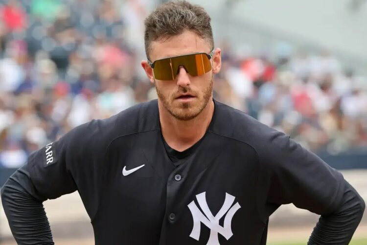 Cody Bellinger during the Yankees’ spring training game against the Braves on Feb. 26, 2026.