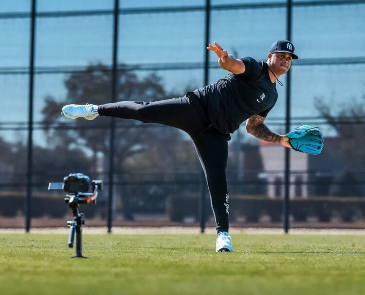 Reliever Fernando Cruz is at 2026 Yankees spring training camp in Tampa, Fl.