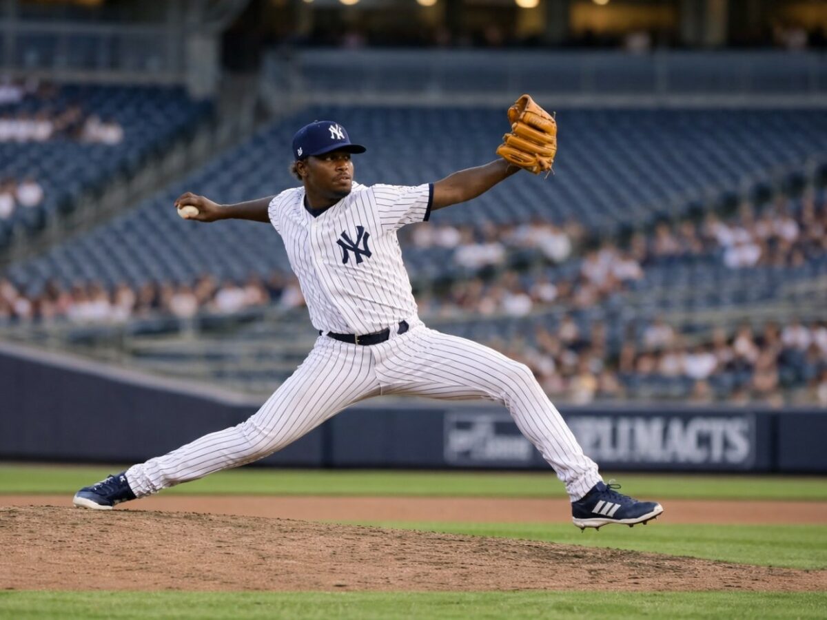 The Yankees traded infielder Jorbit Vivas to the Washington Nationals for right-handed pitching prospect Sean Paul Linan, March 22, 2026.