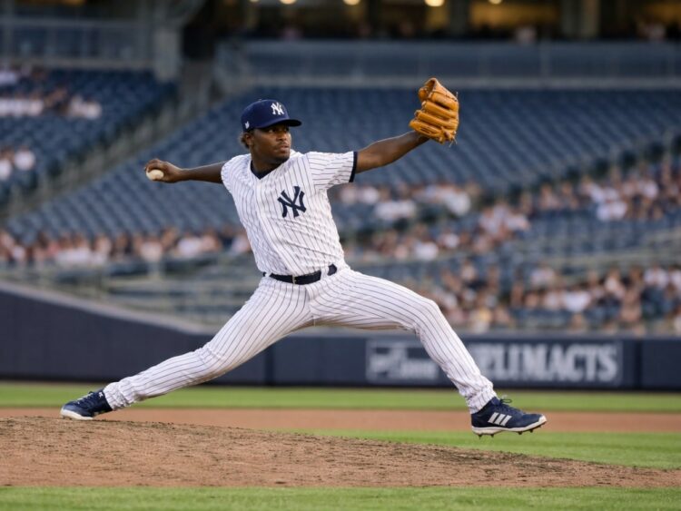 The Yankees traded infielder Jorbit Vivas to the Washington Nationals for right-handed pitching prospect Sean Paul Linan, March 22, 2026.