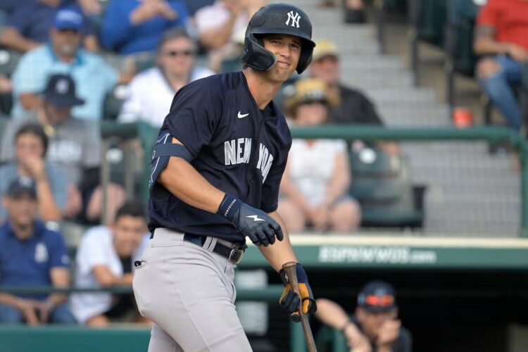 Yankee No. 2 prospect Spencer Jones was 1-for-2 with an impressive opposite-field homer to left and a walk in Saturday's loss to the Blue Jays.