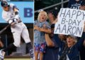 Yankees captain Aaron Judge hit his 10th homer of season and 378th overall on his 34th birthday as fans cheer. Houston, Apr. 26, 2026.