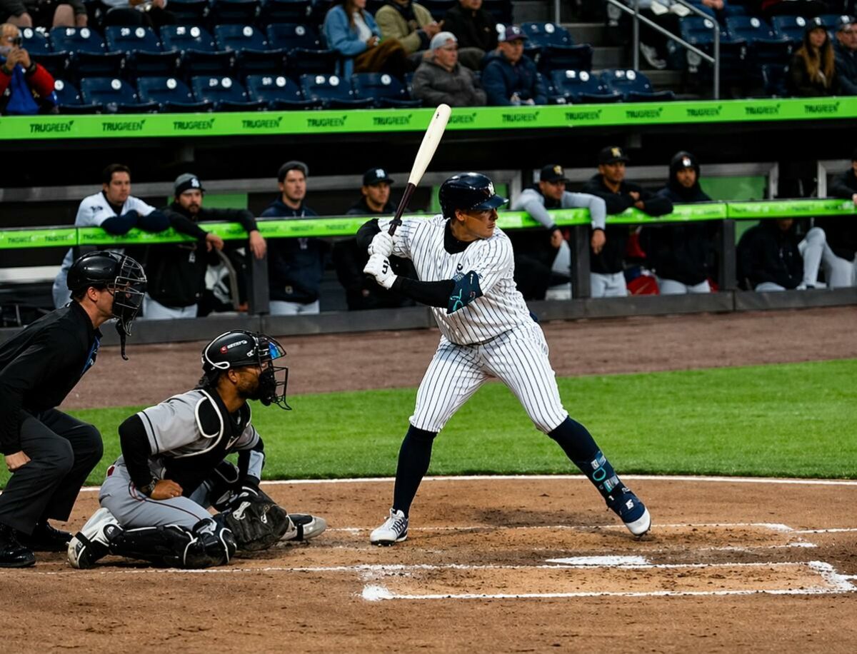 Yaankees shortstop Anthony Volpe hits a home run at PNC Field in his first Triple-A rehab. Apr. 21, 2026.