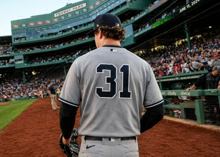 Yankees' Cam Schlittler is for his Boston debut, Apr. 23, 2026.
