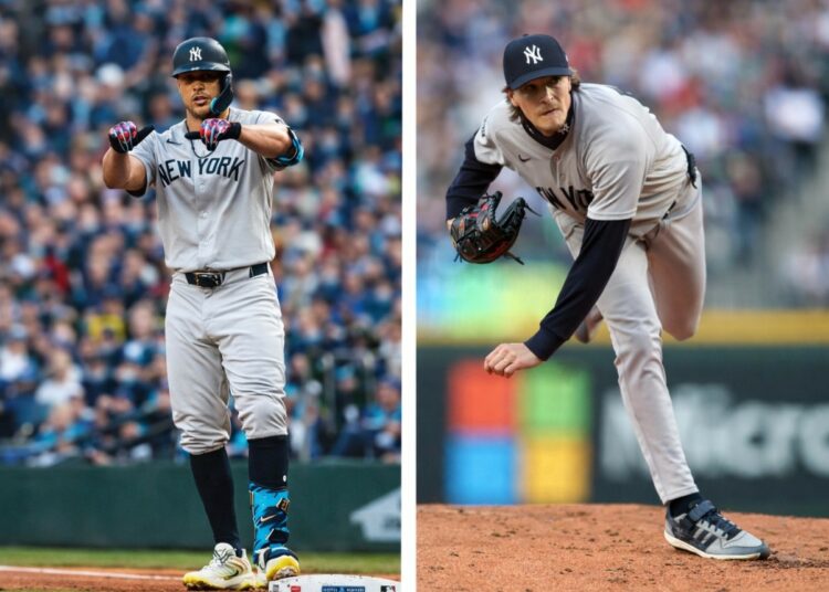 Two RBIs by Giancarlo Stanton, Max Fried's 7 scoreless inning help the Yankees beat the Mariners 5-0 in Seattle, March 31, 2026.